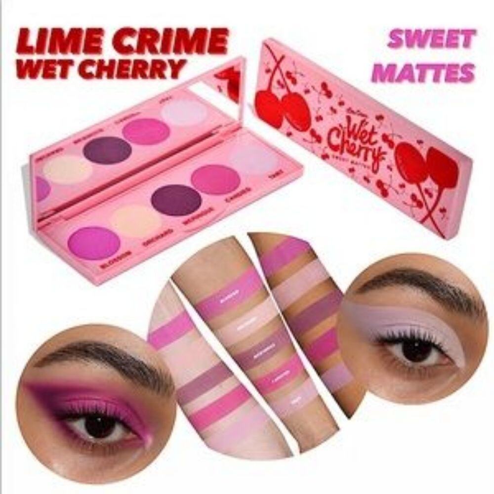 Lime Crime Wet Cherry Sweet Mattes Eyeshadow Palette - NEW IN BOX
